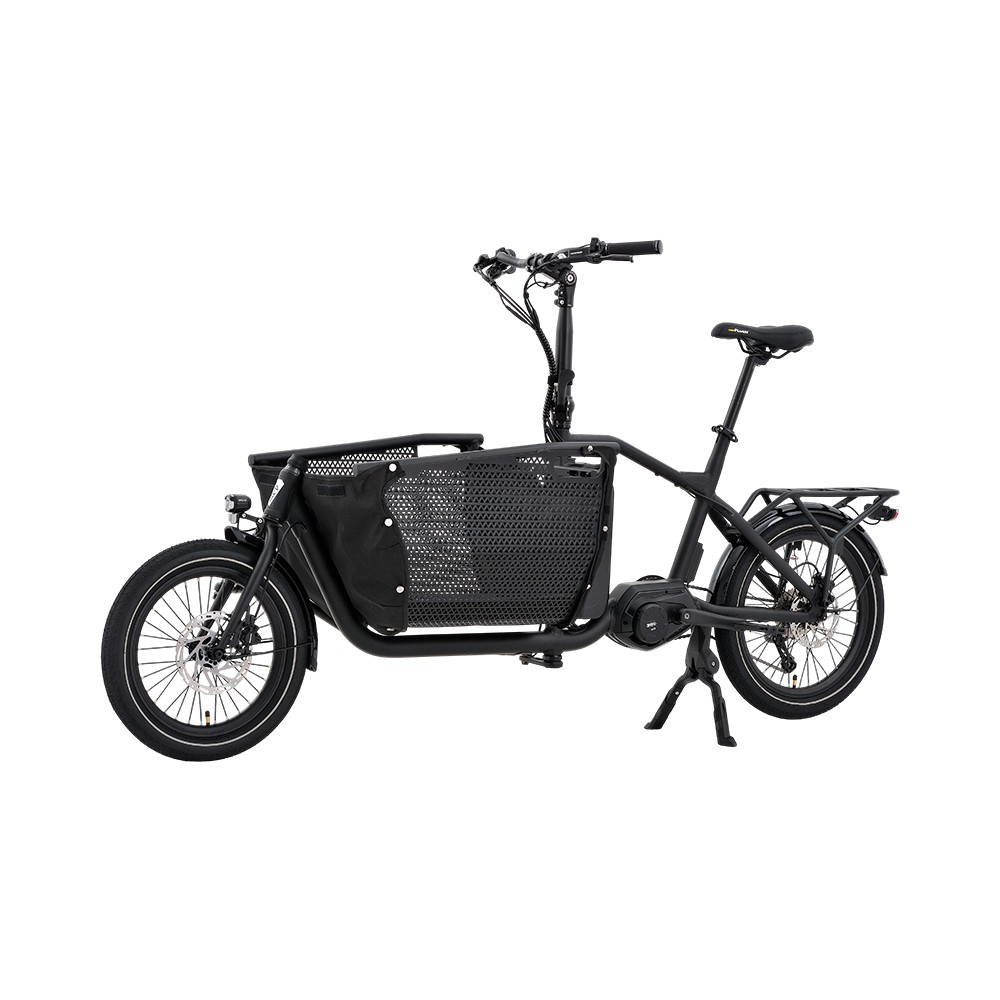 Vélo cargo électrique familial Atmose modèle P ESP3 pour le transport d'enfants et d'animaux de compagnie