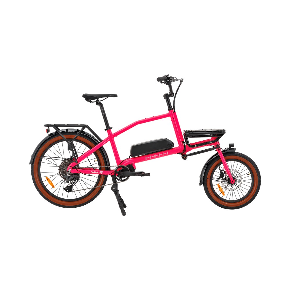 Vélo cargo d'aventure Atmose modèle V ESV1 avec support de camping avant surdimensionné