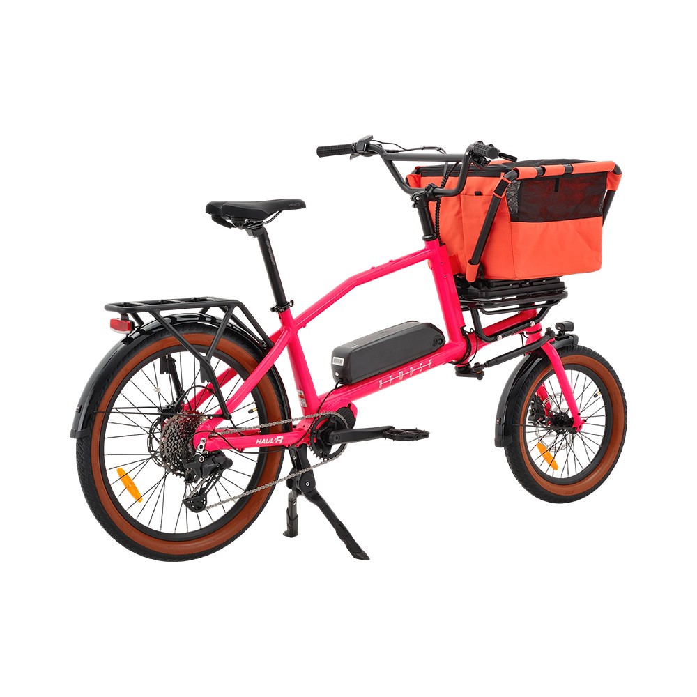 Vélo cargo d'aventure Atmose modèle V ESV1 avec support de camping avant surdimensionné