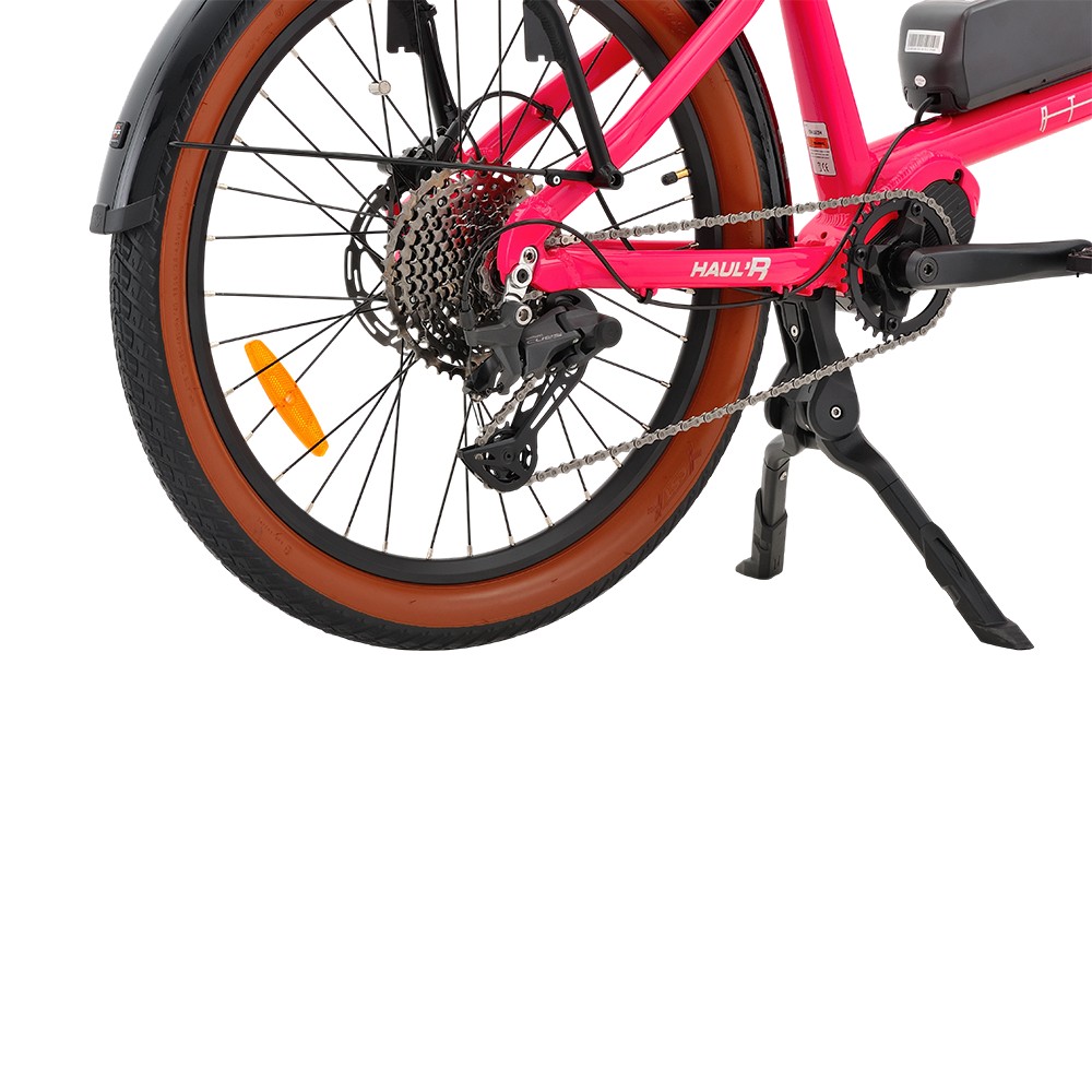 Vélo cargo d'aventure Atmose modèle V ESV1 avec support de camping avant surdimensionné