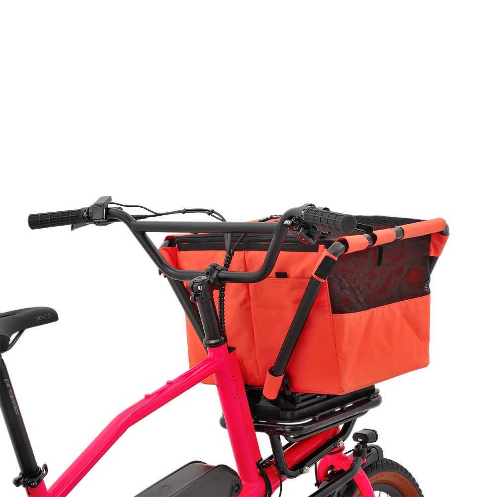 Vélo cargo d'aventure Atmose modèle V ESV1 avec support de camping avant surdimensionné