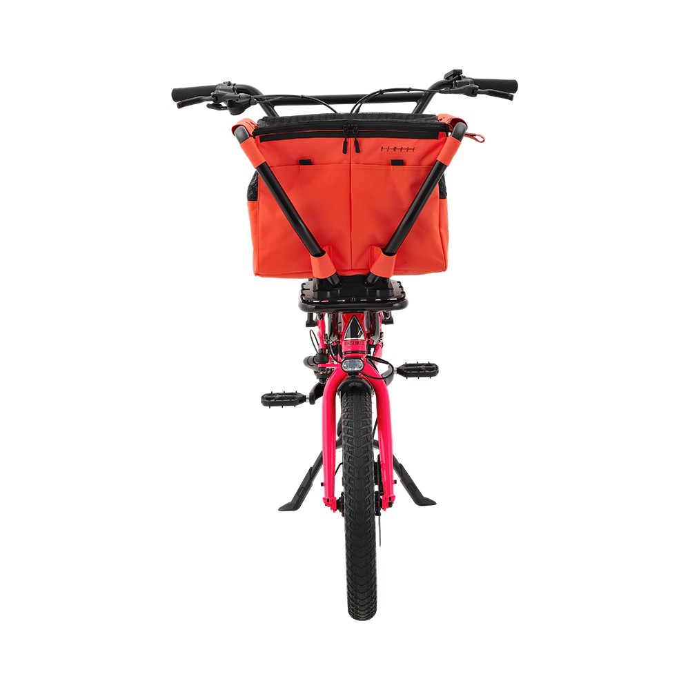 Vélo cargo d'aventure Atmose modèle V ESV1 avec support de camping avant surdimensionné