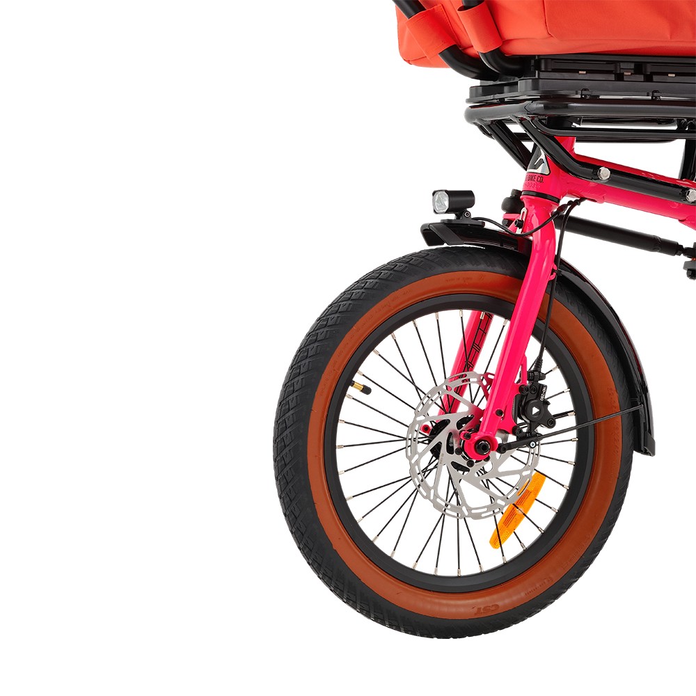 Vélo cargo d'aventure Atmose modèle V ESV1 avec support de camping avant surdimensionné