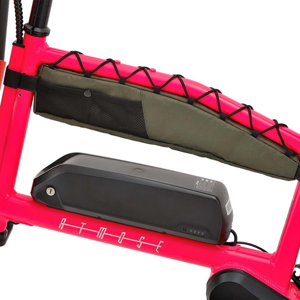 Vélo cargo d'aventure Atmose modèle V ESV1 avec support de camping avant surdimensionné