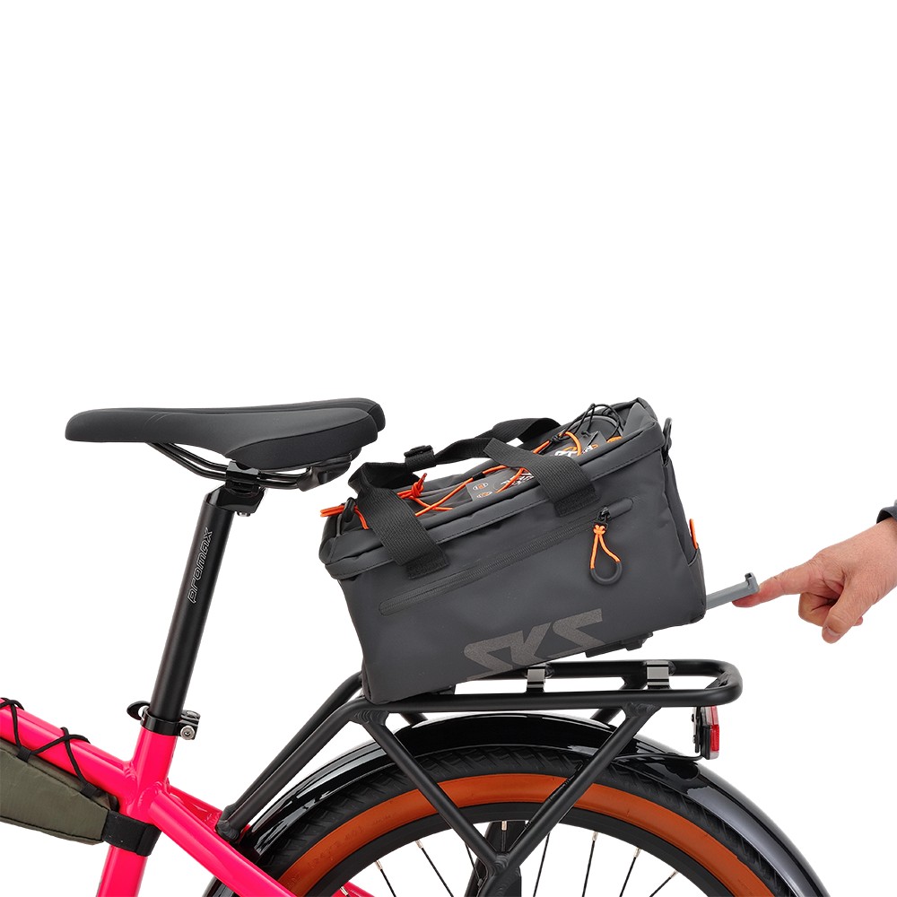 Vélo cargo d'aventure Atmose modèle V ESV1 avec support de camping avant surdimensionné