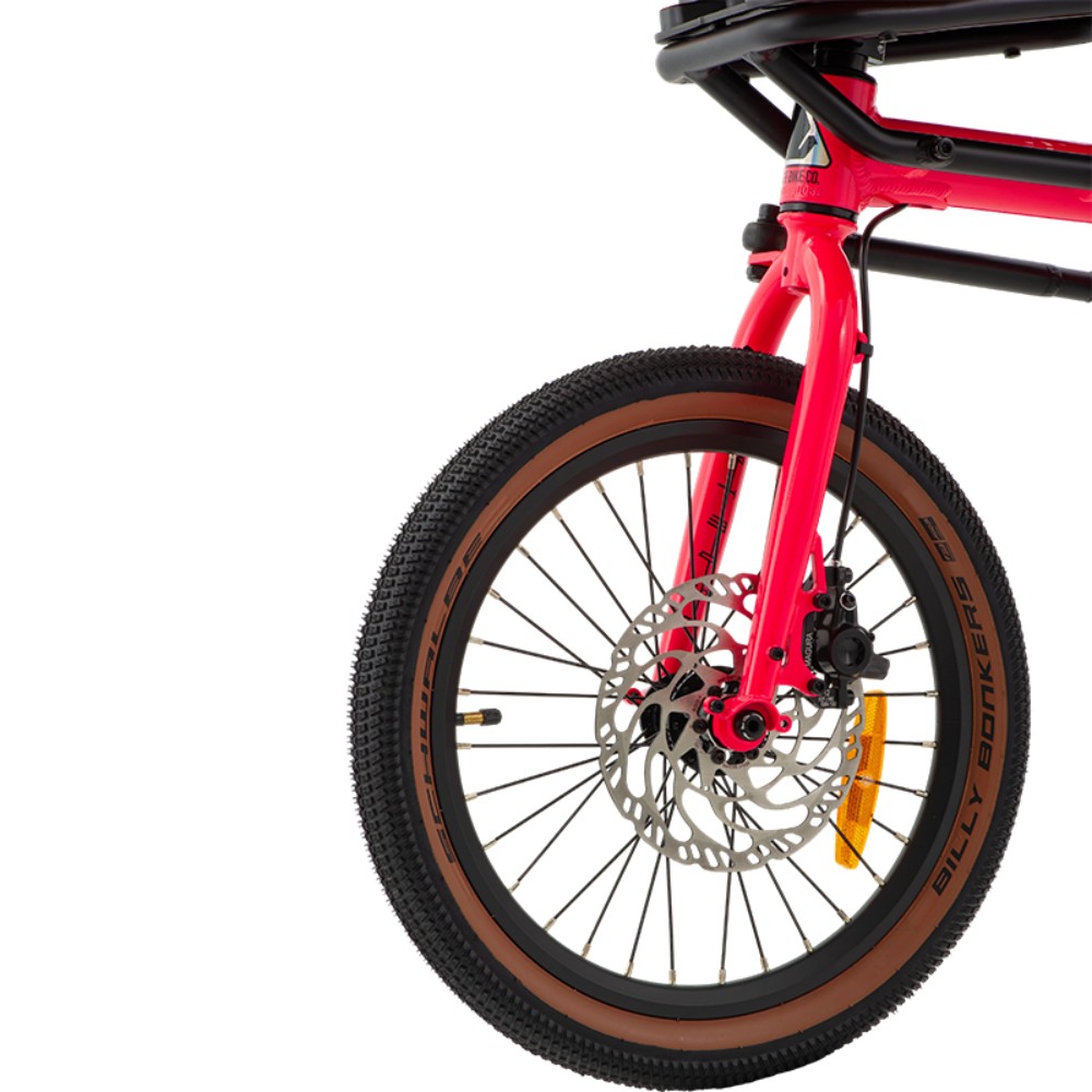 Vélo cargo d'aventure manuel Atmose modèle V V1 avec porte-bagages avant surdimensionné