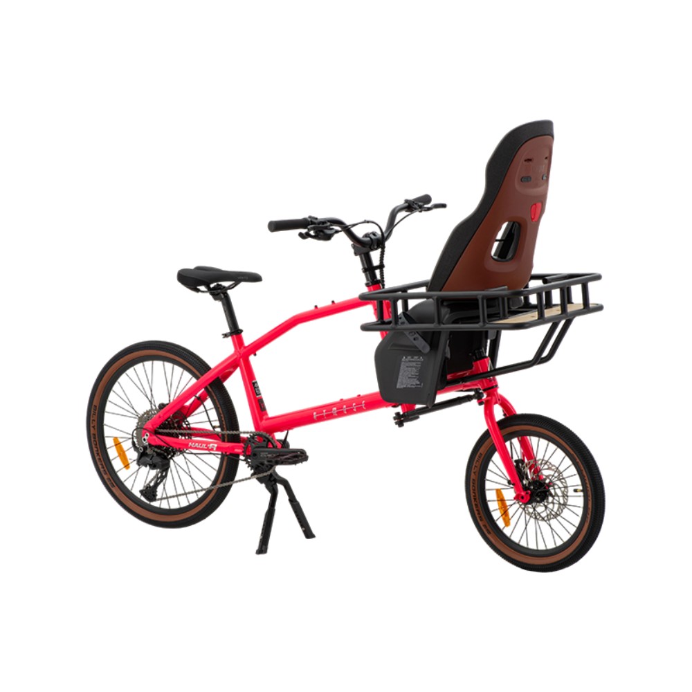 Vélo cargo d'aventure manuel Atmose modèle V V1 avec porte-bagages avant surdimensionné