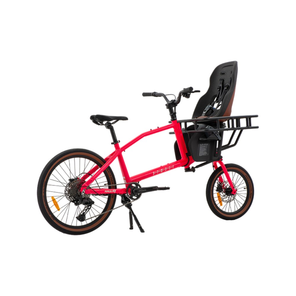 Vélo cargo d'aventure manuel Atmose modèle V V1 avec porte-bagages avant surdimensionné