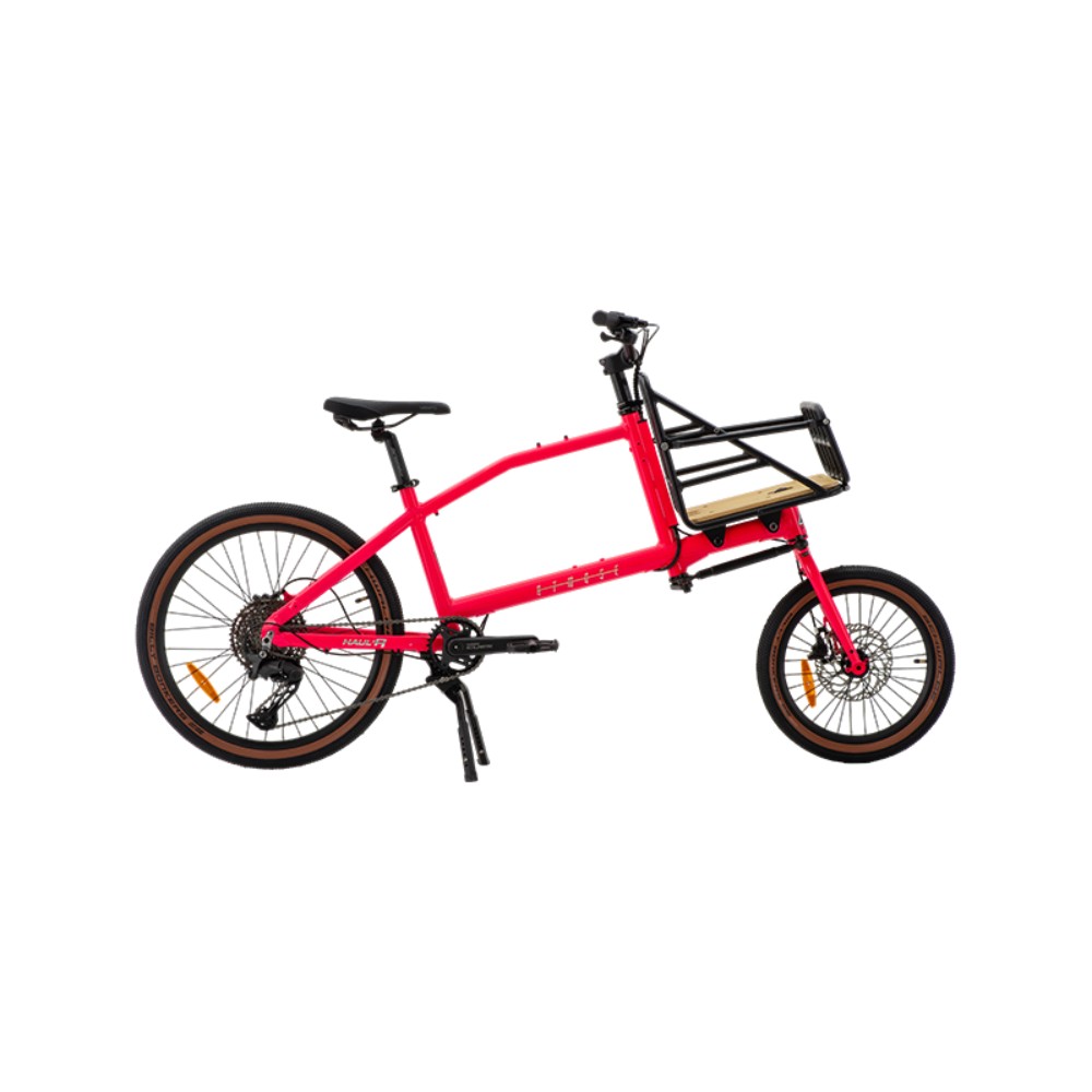 Vélo cargo d'aventure manuel Atmose modèle V V1 avec porte-bagages avant surdimensionné