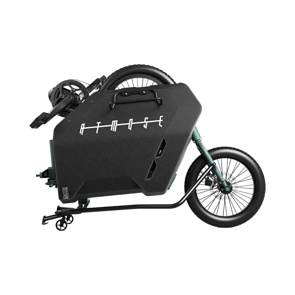 Vélo électrique cargo à trois volets Atmose Model R ESR1 pour les navetteurs en train et les petits appartements