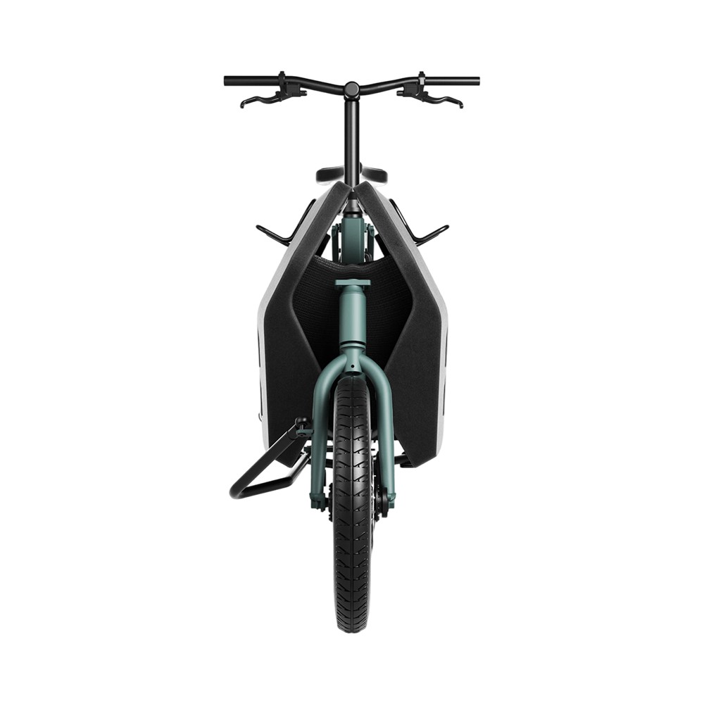 Vélo électrique cargo à trois volets Atmose Model R ESR1 pour les navetteurs en train et les petits appartements